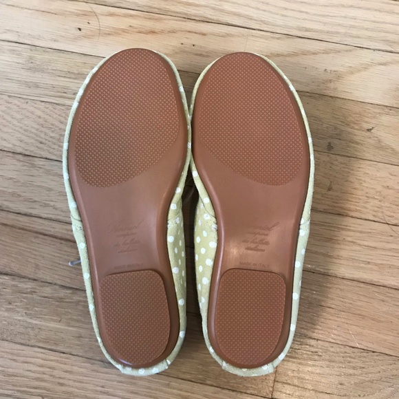 New Anniel Ballet Derby Shoes- Yellow polka dot - Picture 2 of 3